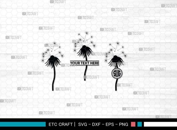 Download Dandelion SVG Monogram, Summer Flower - Dandelion svg Collection