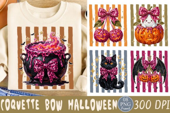 Download Coquette Bow Halloween Design Bundle - Halloween design Collection