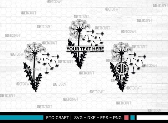 Download Dandelion SVG Monogram, Summer Flower - Dandelion svg Collection