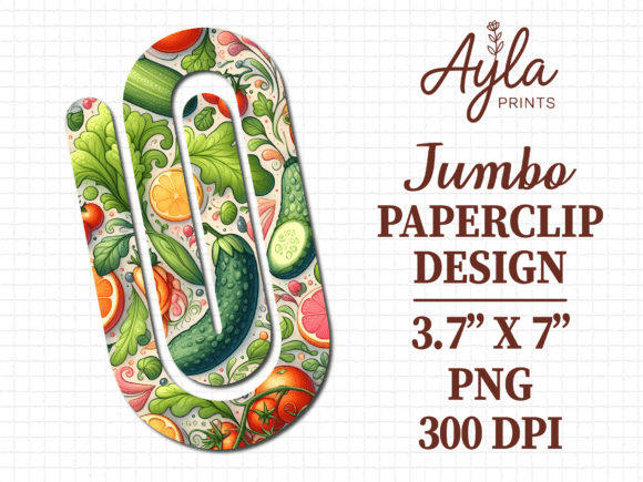 Download Fresh Fruits Vegetable Jumbo Paperclip - Premium Resources